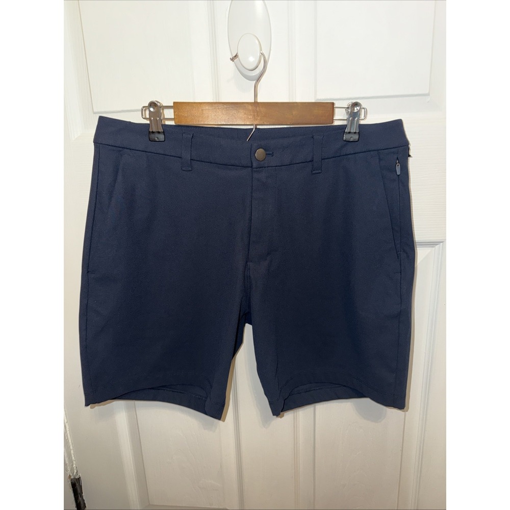 Lululemon Commission Classic Fit Short 7" *Warpstreme Size 34 Navy Blue